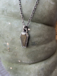 Dainty pyrite coffin