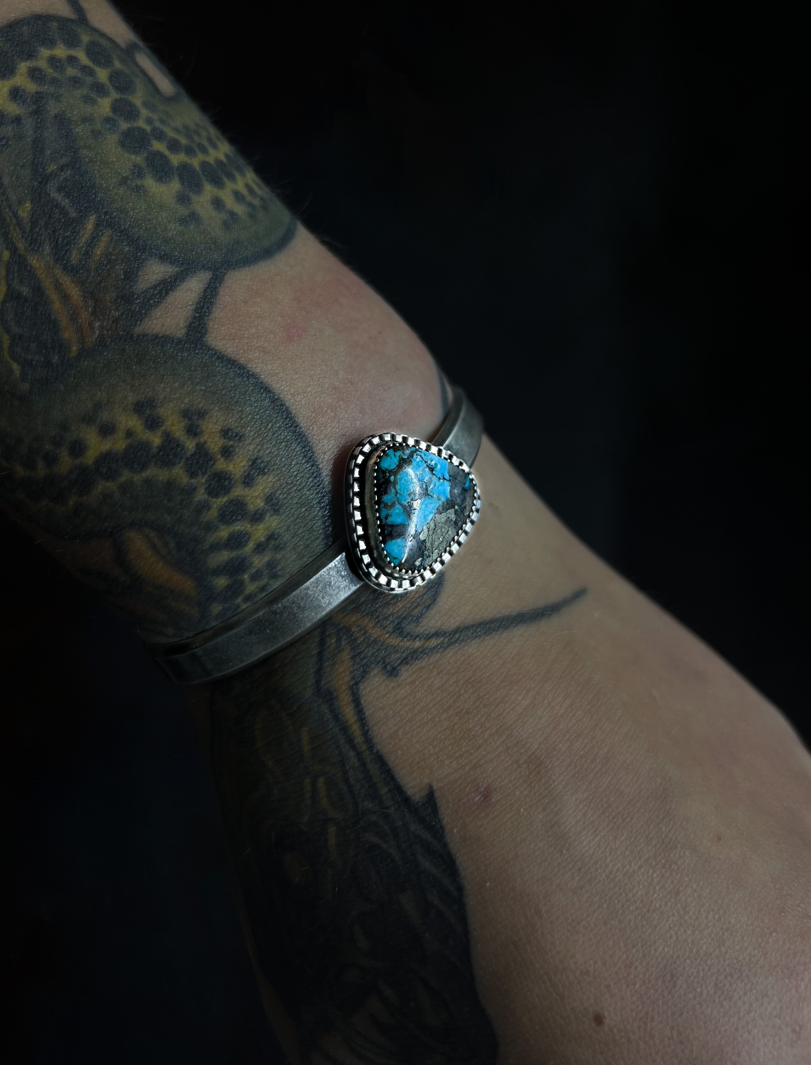 Turquoise stacker cuff