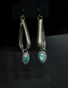 Whitewater turquoise drop earrings