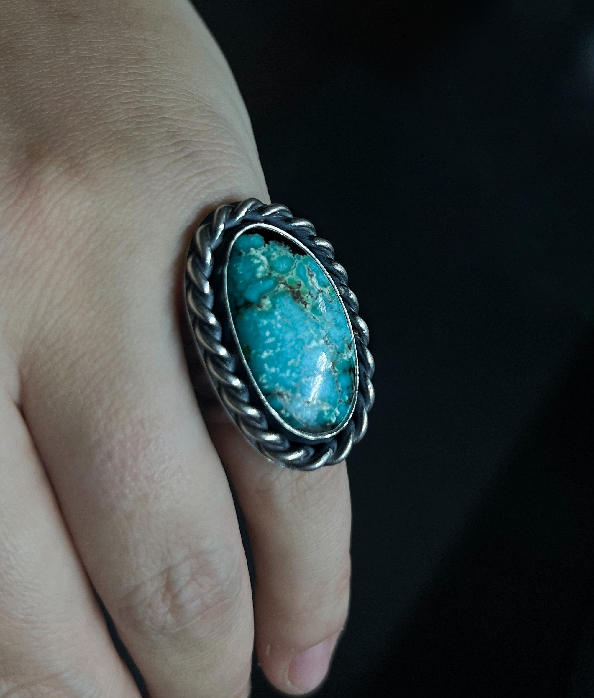 Turquoise statement ring size 7.5