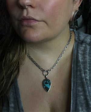 Morenci 2 double strand turquoise necklace