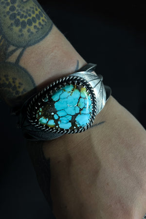 Polychrome turquoise cuff