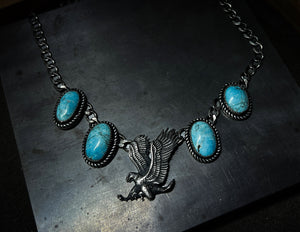 Turquoise eagle necklace